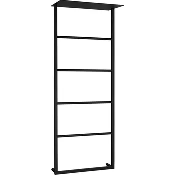 Koupelnový nábytek SAPHO SKA nástěnný sušák ručníků s policí 454x1184x252mm, černá mat (SKA701)