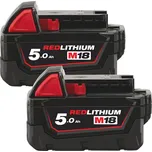 Milwaukee 4932451242 2x 5,0 Ah + 1x 2,0…