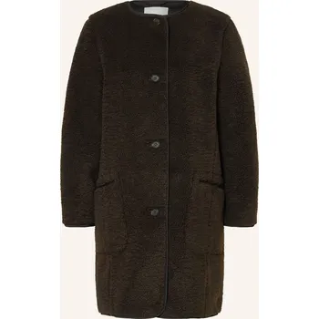 Dámský kabát Cos Dámský Teddyfellový Kabát, tmavě hnědá, 34