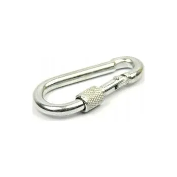 Karabina s pojistkou DIN 5299D,6x60mm hasiči / balení 50 ks