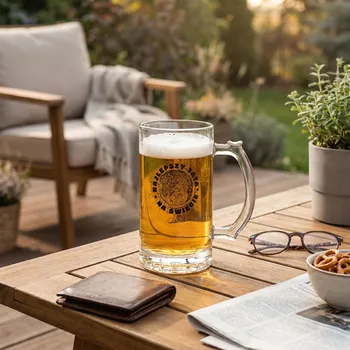 Sklenice Skleněný půllitr na pivo Den otců ALTOM DESIGN NEJLEPŠÍ TÁTA NA SVĚTĚ 500 ml