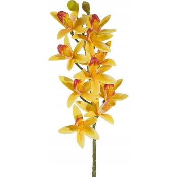 umělá květina Umělá Květina dekorativní Větvička větvička 76 cm žlutá 6 Ks