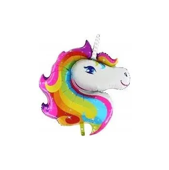 Balónek FÓLIOVÝ BALÓNEK JEDNOROŽEC NAROZENINOVÁ DEKORACE PONY BALÓNEK NA HELIUM