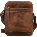 Trendy pánská kožená crossbody taška Bellugio Namix, hnědá