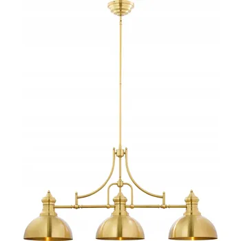 Závěsné svítidlo PLATINO Zlaté 3xE27 Stropní Svítidlo do obýváku, pokoje, domu