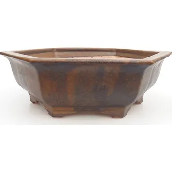 Květináč Keramická bonsai miska 32 x 28 x 10 cm hnědá