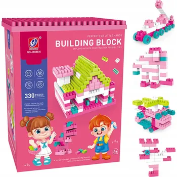 ostatní stavebnice Stavebnice pro děti Konstrukční velká sada 330 ks v kufříku