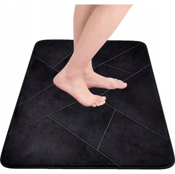 Koupelnová předložka KOUPELNOVÁ PŘEDLOŽKA MĚKKÁ SAVÁ PROTISKLUZOVÁ 50 x 80 CM VELKÁ PAMĚŤOVÁ PĚNA