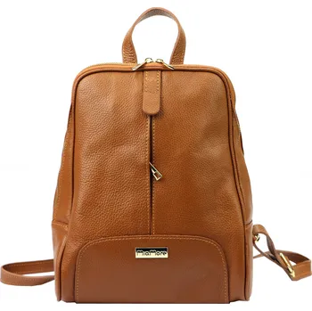 Městský batoh Dámský kožený batoh MiaMore 2001 koňakový