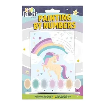 Set školních potřeb Malowanie po numerach - craft planet - unicorn