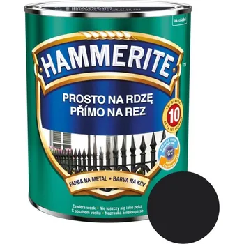 barva na kov AkzoNobel Hammerite Přímo na rez matný 0,25 l, černá