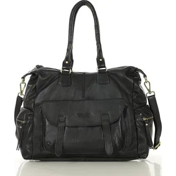 Kabelka MARCO MAZZINI Černá prostorná taška (v193d) Velikost: ONE SIZE