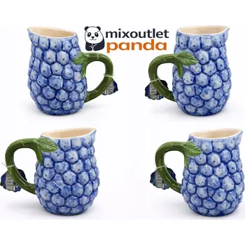 Keramická konvice barva borůvka 950 ml