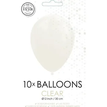 Balónek Fiesta - Balónky - 10 ks - průhledné - Ø30cm 80361 Nové zboží