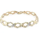 Zlatý Dámský Náramek z Kombinovaného Zlata 7010179