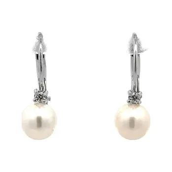 Náušnice Náušnice s Perlou z Bílého Zlata 7122568