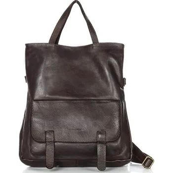 Kabelka MARCO MAZZINI Tmavě hnědá kabelka/batoh z kůže (v166e) Velikost: ONE SIZE