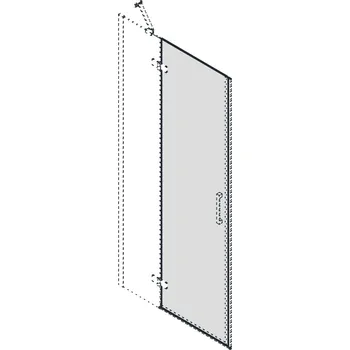 GELCO TRINITY otočný díl dveří do niky, sklo čiré, levé (GT1200CL)