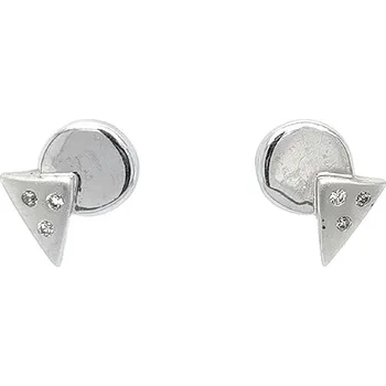 Náušnice Náušnice se Zirkony z Bílého Zlata 7120187