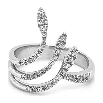 Prsten Zlatý Prsten s Diamanty 2010260