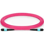 XtendLan FO patch MPO(f)-MPO(f), 5m, OM4, 12/12, kabel kulatý 3mm, křížený (Type B) FOP-MPOfMPOf-5-OM4-PB