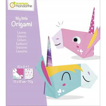 kreativní sada Avenue Mandarine: Mini sada origami Jednorožec