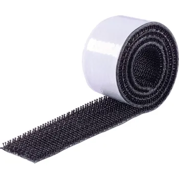 Zip Binder Band 75763-H1 pásek se suchým zipem, lepicí, kulaté hlavičky, (d x š) 5000 mm x 25 mm, černá, 1 ks