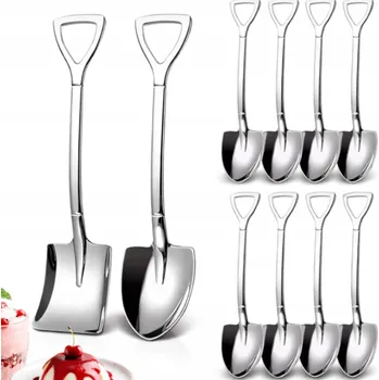 Příbor Lžičky NA ČAJ KÁVU DEZERTNÍ OZDOBNÉ DEZERTNÍ LOPATKA RÝČ SADA 6 Ks