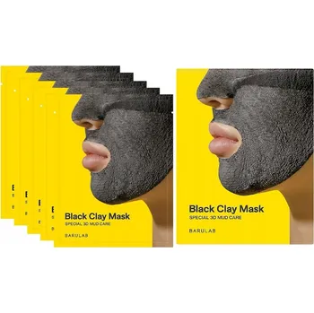 Pleťová maska BARULAB BLACK CLAY 7IN1 TOTAL SOLUTION Maska s černým jílem 18g