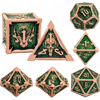 Příslušenství k deskovým hrám STÍN LESNÍCH ZVÍŘAT SADA 7 KOVOVÝCH KOSTEK PRO RPG HRY