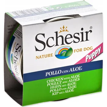 Krmivo pro psa SCHESIR Puppy Kuře s aloe vera - konzerva 150g