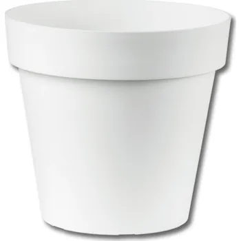 Obal na květináč Obal na květník CLEO plastový d20x13cm, bílý