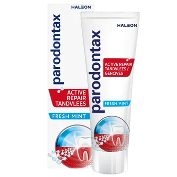 zubní pasta Parodontax aktivní obnova dásní Fresh Mint zubní pasta 75 ml