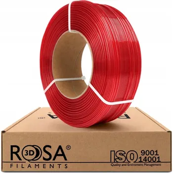 Filament ROSA 3D Filament PETG 1,75mm 1kg Červený Tr. Red Wine Transparentní (Průhledná)