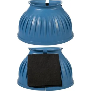 Koňské kamaše HKM Gumové zvony -Atlanta- pár, kouřová modrá, L