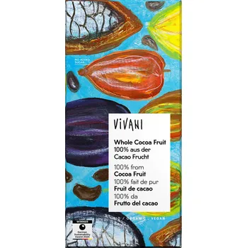 Čokoláda Vivani Čokoláda hořká Whole Cocoa Fruit 100 % BIO (80 g)