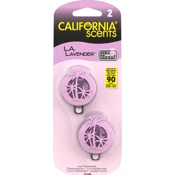 Vůně do auta California Mini Difuzér - Levandulový Osvěžovač Vzduchu do Auta 2x3ml