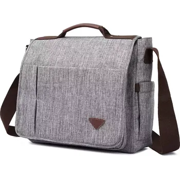 Canvasio plátěná crossbody taška Holden Světle šedá 19L