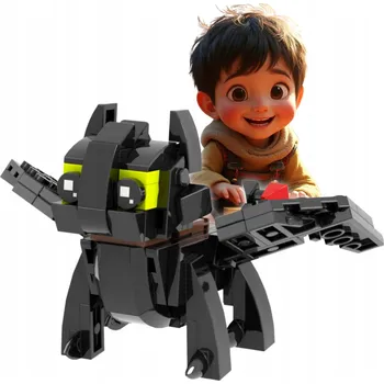 ostatní stavebnice STAVEBNICE PRO SKLÁDÁNÍ PRO DĚTI – MOTIV JAK VYCVIČIT DRAKA – 117 DÍLKŮ