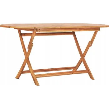 Jídelní stůl Oválný dřevěný jídelní stůl VidaXL, 160 x 80 x 75 cm