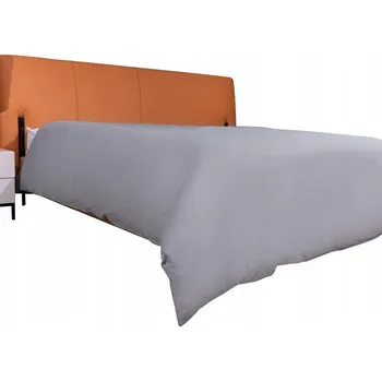 Prostěradlo Povlak na peřinu 140x200 cm Bavlněný bez zipu Světle šedá barva