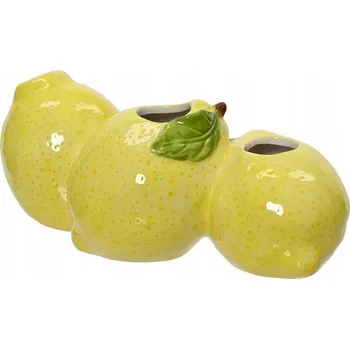 Váza Keramická váza 3 citrony 10x22x9 cm