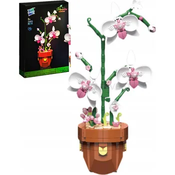 ostatní stavebnice STAVEBNICE VĚČNÉ KONSTRUKČNÍ KVĚTINY ORCHIDEJ KYTICE BOTANICKÝCH KVĚTIN DÁREK