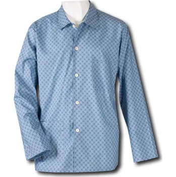 Pánské pyžamo LUIZ Pánský pyžamový kabátek na knoflíky -Plátno- Igor 65 Velikost: 62