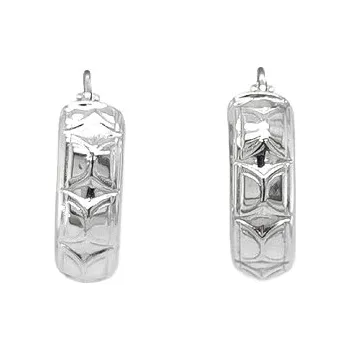 Náušnice Kruhové Náušnice z Bílého Zlata 7121548