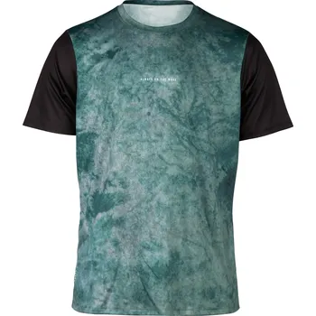 Sport dres FORCE MTB MOVE krátký rukáv, tm. zelený - XL