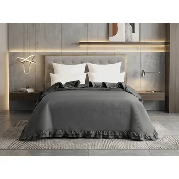 Přehoz na lůžko Přehoz na postel MONTEGO, tmavě šedý Rozměr: 200 x 220 cm