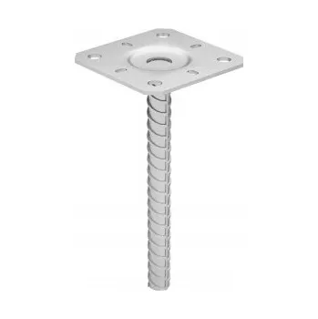 Patka sloupu WT WINTECH ocelová zinek galvanicky 100x205x3