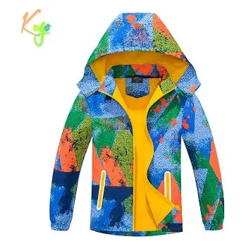 Kugo Dorostenecká šusťáková bunda - syté barvy Barva: oranžová, Velikost: 134