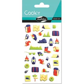 samolepka 3D Vypouklé Samolepky Kempování